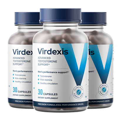 Drei Virdexis-Flaschen aus dem bereitgestellten Produktmaterial